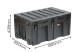Кейс транспортировочный OUTZONE модель Z162 Внешний размер 890*550*439мм, IP54, с колесами