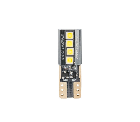 Светодиодные лампы W5W (T10) Optima Premium 440Lm, LG Chip, CAN, 2.5W, 5000K, 12V, (W2.1X9.5D), комплект 2 лампы