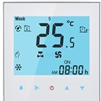 Комнатный термостат с WiFi, FHT-1000GBLW, 16A, корпус Бел., Подсветка Бел.