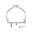 Переходные рамки Audi A4 B7 2004-2008 AFS, BMW 6 E63,E64 рестайлинг 2007-2010 AFS, X3 E83 2003-2006 AFS под линзы с креплением Hella 3R/5R