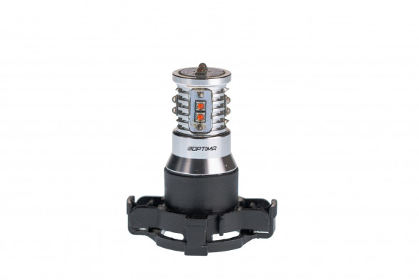 Светодиодная лампа PY24W Optima MINI-CREE, YELLOW, CAN, CREE XB-D*10, 2800K, 12-24V, (PG20/4), 1 лампа