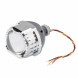 Светодиодная линза дальнего света Optima LED Lens High Beam Devil Eye RED, 5000K, с подсветкой линзы КРАСНОГО цвета, комплект 2 шт.