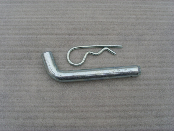 Фиксатор (палец), со шплинтом, изогнутый 45 гр.