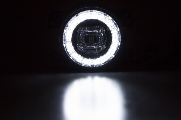 Светодиодная противотуманная фара OPTIMA LED FOG LIGHT №674 Jeep/Dodge , 100мм, 9W, DRL 2W 5500K, 12-18V, комплект 2шт