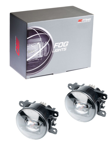 Светодиодная противотуманная фара OPTIMA LED FOG LIGHT 198 Nissan/Honda 90мм, 9W, 5500K, 12V-24V, комплект 2шт