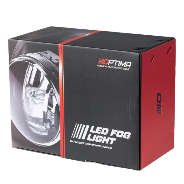 Светодиодная противотуманная фара Двух цветная OPTIMA LED FOG LIGHT 1398 Nissan/Honda 90мм, 9W, 5500K/3200K, 12V, комплект 2шт