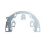 Переходные рамки Higer KLQ 6119 2011-2022 под линзы с креплением Hella 3R/5R