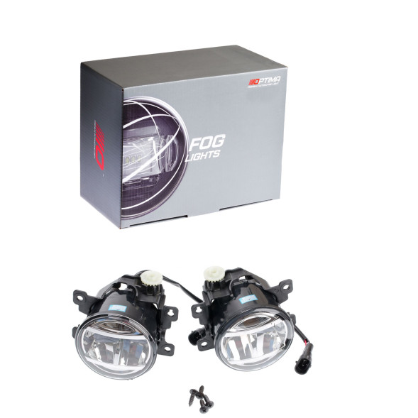Светодиодная противотуманная фара OPTIMA LED FOG LIGHT 881 Nissan/Honda 90мм, 6W, 5500K, 12-24V, комплект 2шт