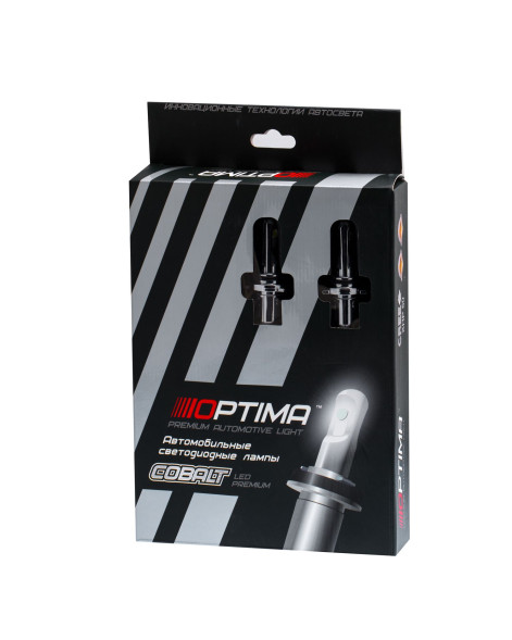 Светодиодные лампы HB4/9006 Optima LED COBALT, CREE XHP-50, 4800K, 12-24V, комплект 2 лампы