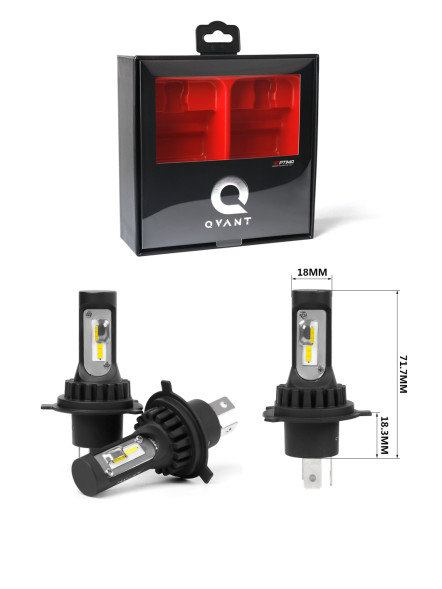 Светодиодные лампы H4 Optima LED QVANT,12-24V, 2 лампы