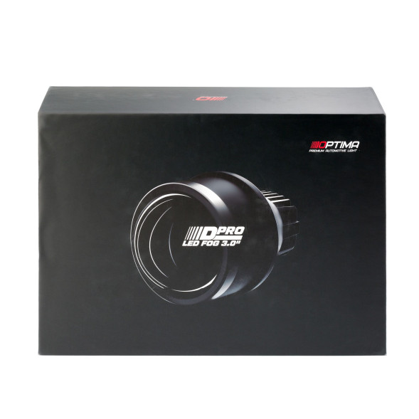 Светодиодная линза противотуманного света Optima LED FOG Lens D-PRO 3,0", 5500K, 24V Комплект 2 шт.