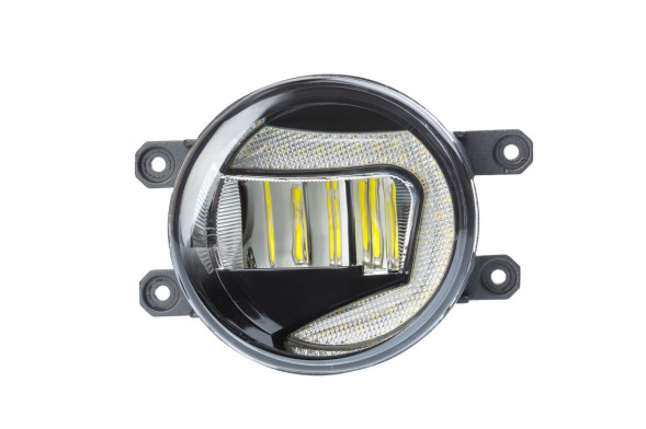 Светодиодная противотуманная фара OPTIMA LED FOG LIGHT 857 Toyota/Lexus, 90мм, 8W, 5500K, 1000Lm, ДХО 2W, Габарит, 12V, комплект 2шт