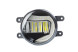 Светодиодная противотуманная фара OPTIMA LED FOG LIGHT 857 Toyota/Lexus, 90мм, 8W, 5500K, 1000Lm, ДХО 2W, Габарит, 12V, комплект 2шт