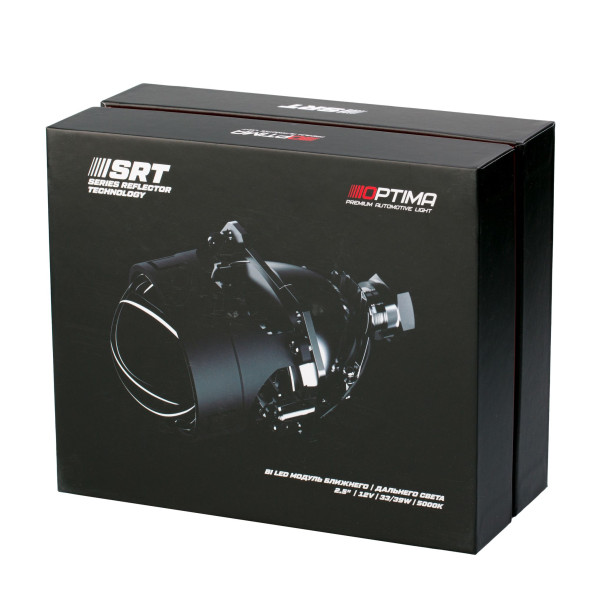 Светодиодная линза Optima Premium Bi-LED Lens, Series Reflector Technology, 2.5", 5000К, Комплект 2  шт.