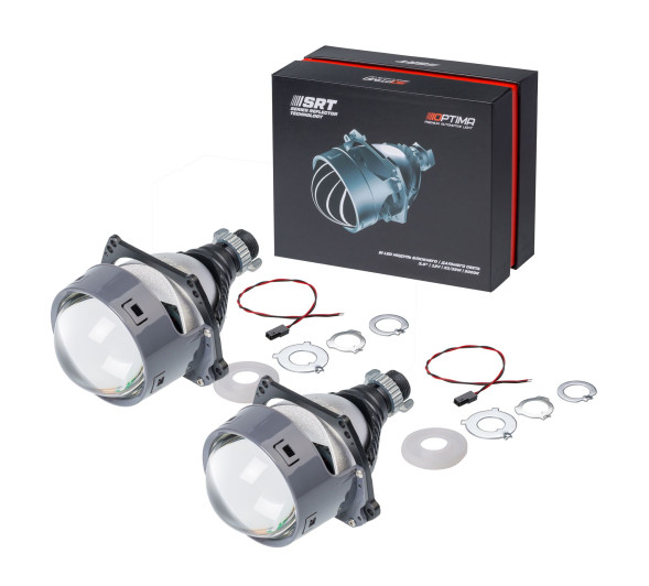 Светодиодная линза Optima Premium Bi-LED Lens, Series Reflector Technology, 3.0", 5000К, Комплект 2  шт.