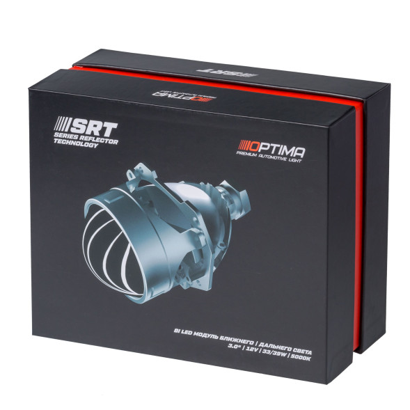 Светодиодная линза Optima Premium Bi-LED Lens, Series Reflector Technology, 3.0", 5000К, Комплект 2  шт.