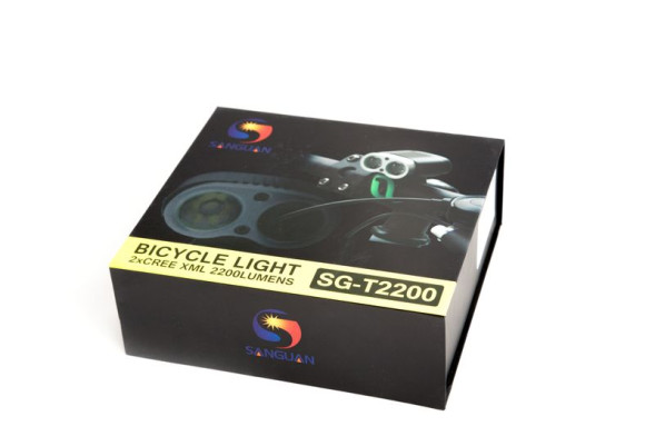 Фара велосипеда SG-T2200, CREE XM-L, 2 LED, 2000LM