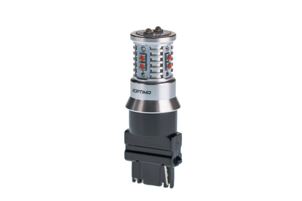 Светодиодная лампа 3156 Optima MINI-CREE, RED, CAN, CREE XB-D*10, 1800K, 12-24V, 1 лампа