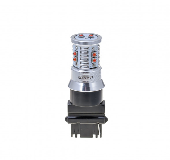 Светодиодная лампа 3156 Optima MINI-CREE, YELLOW, CAN, CREE XB-D*10, 2800K, 12-24V, 1 лампа