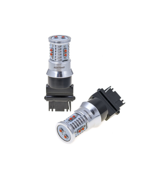 Светодиодная лампа 3156 Optima MINI-CREE, YELLOW, CAN, CREE XB-D*10, 2800K, 12-24V, 1 лампа
