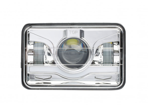 Светодиодная фара 7&quot; квадратная, 45W, CREE, 9-36V, Ближний/дальний/ габарит 1 шт.