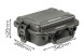 Кейс пластиковый OffRoadTeam Серия-Element модель EL613050 ЧЕРНЫЙ, внутренние размеры 261*212*116мм, IP65
