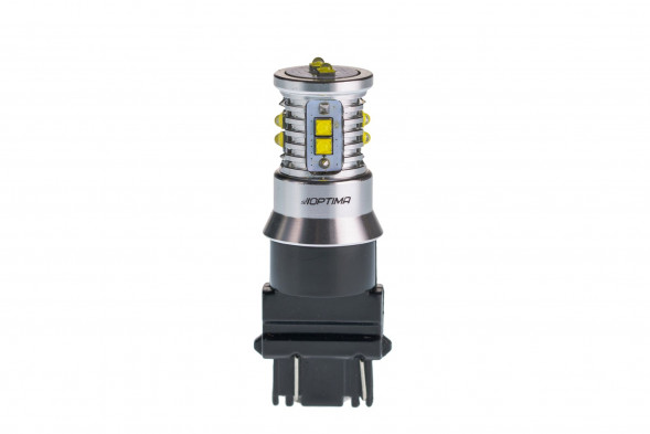 Светодиодная лампа 3157 Optima MINI-CREE, CAN, CREE XB-D*10, 5500K, 12-24V, двухконтактная, 1 лампа