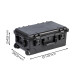 Кейс защитный Triton модель TR336500, внутренние размеры 535*315*211 мм, IP67, с колесами