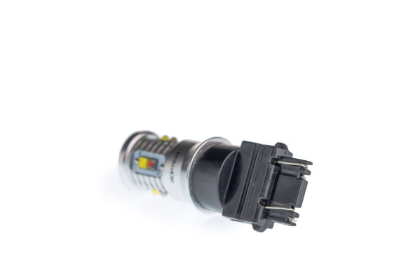 Светодиодная лампа 3157 Optima MINI-CREE, YELLOW / WHITE, CAN, CREE XB-D*10, 2800/5500K, 12-24V, двухконтактная, 1лампа