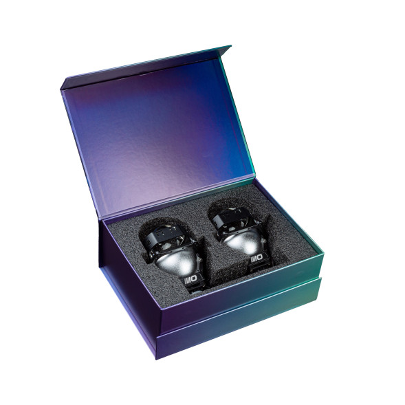 Светодиодная линза Optima Premium TRI-LED Lens, Impression Drive FLAT, 3.0", 6000К+4500К, 3 чипа, 3 отражателя, 12V, комплект 2 шт.