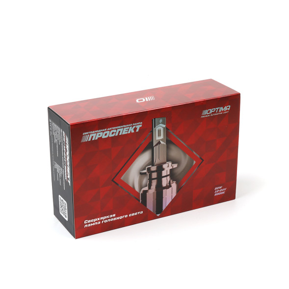 Светодиодные лампы H4 Optima Premium LED ПРОСПЕКТ, 80W, 5000K, 12-24V, комплект 2 шт.