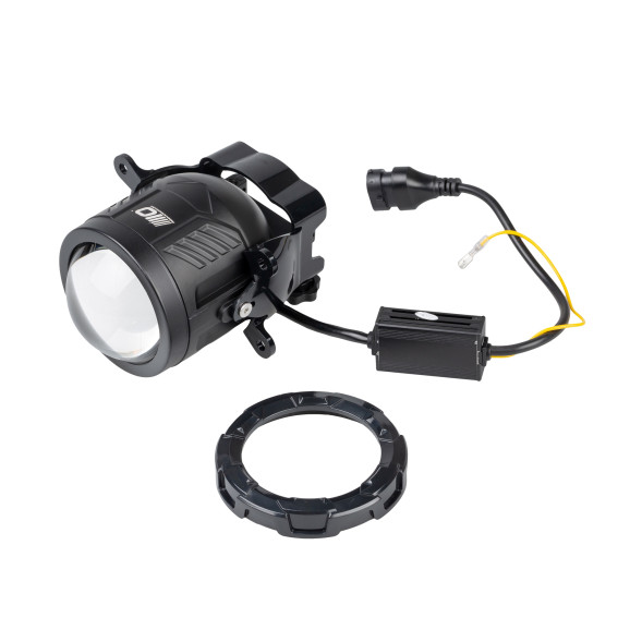 Светодиодная би-линза дополнительного света OPTIMA Bi-LED PTF LIGHT, крепление Valeo, 3,0″, 40Вт/50Вт, 6000K, комплект 2 шт.