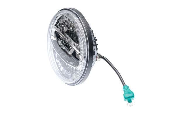 Светодиодная фара 7", 6500Lm дальний/ 3000Lm ближний, 12V, H4 1шт.
