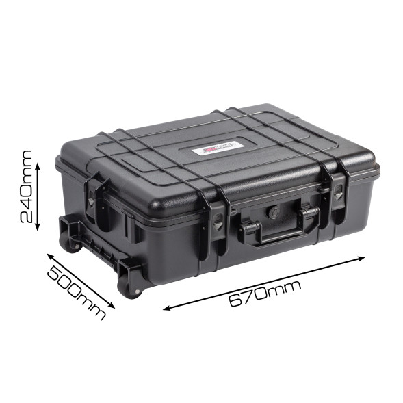 Защитный кейс Corsica C594219-Wheels, внутренние размеры 590*420*190 мм, IP67, с колесами