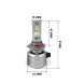 Светодиодные лампы HB3 Optima Premium LED ПРОСПЕКТ, 80W, 5000K, 12-24V, комплект 2 шт.