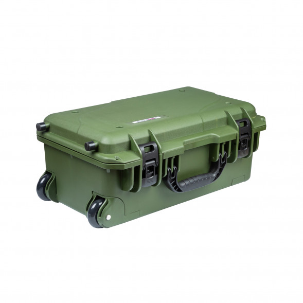 Кейс пластиковый OffRoadTeam Серия-Element AIR модель EL611535 ЗЕЛЁНЫЙ, внутренние размеры 518*284*183мм, IP65, с колесами