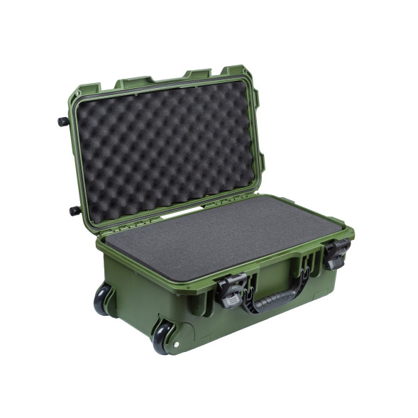 Кейс пластиковый OffRoadTeam Серия-Element AIR модель EL611535 ЗЕЛЁНЫЙ, внутренние размеры 518*284*183мм, IP65, с колесами