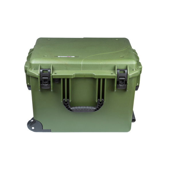 Кейс пластиковый OffRoadTeam Серия-Element AIR модель EL611565 ЗЕЛЁНЫЙ, внутренние размеры 526*386*380мм, IP65, с колесами
