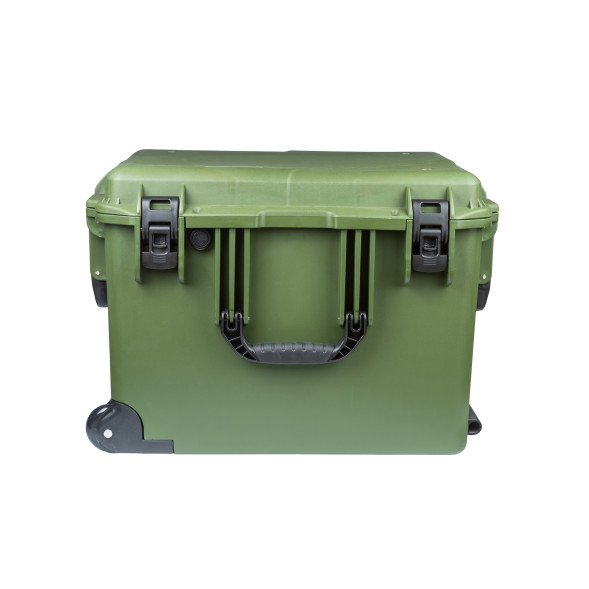 Кейс пластиковый OffRoadTeam Серия-Element AIR модель EL611565 ЗЕЛЁНЫЙ, внутренние размеры 526*386*380мм, IP65, с колесами