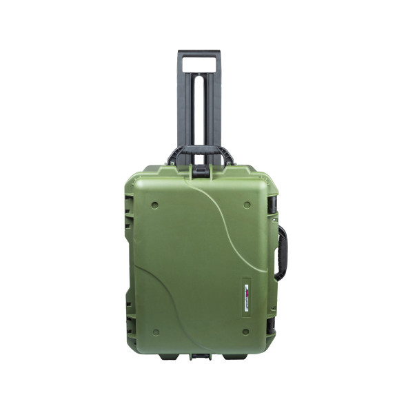 Кейс пластиковый OffRoadTeam Серия-Element AIR модель EL611565 ЗЕЛЁНЫЙ, внутренние размеры 526*386*380мм, IP65, с колесами
