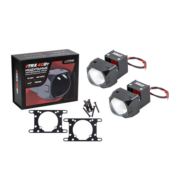 Модульные светодиодные линзы Optima Premium Bi-LED Lens TRX40, 1.5'', 40Вт, 5500К, Комплект 2 шт.