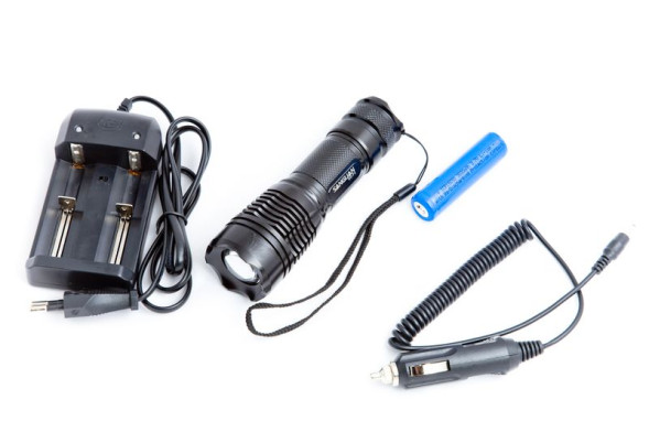 Светодиодный фонарь SANGUAN F1 ZOOM, CREE XM-L T6, 1000Lum