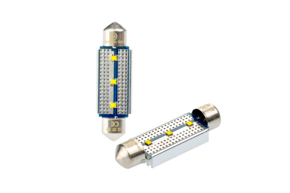 Светодиодная лампа Festoon 42mm Optima Premium PHILIPS, CAN, white, 12V, T10*42mm (SV 8,5), 1 лампа