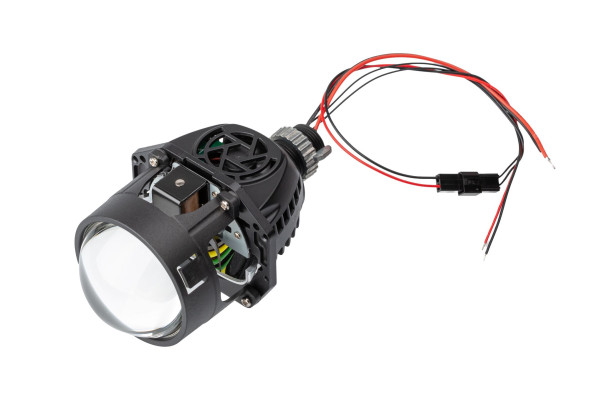 Светодиодная линза Optima Premium Bi-LED Lens, Series Reflector Technology (SRT), Double Chip 2.5", 5500К, Комплект 2 шт. Первая версия - болшой корпус