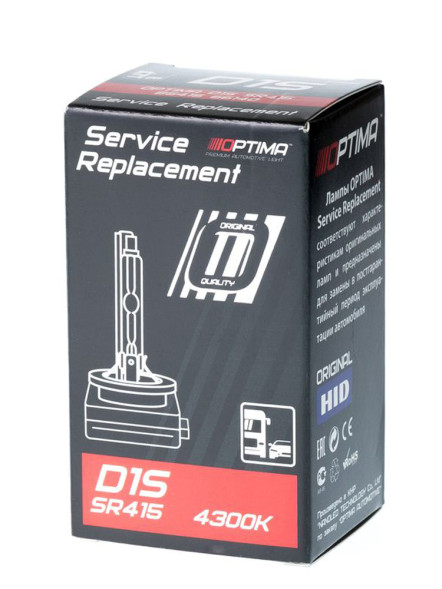 Ксеноновая лампа OPTIMA Service Replacement D1S 4300K