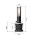 Светодиодные лампы H27 (880/881) Optima LED QVANT, 12-24V, 2 лампы