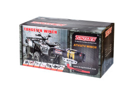 Лебедка для квадроцикла Tungsten T3000 тяговое усилие 3000Lb/1361 кг, синтетический трос 10м, 12 вольт.