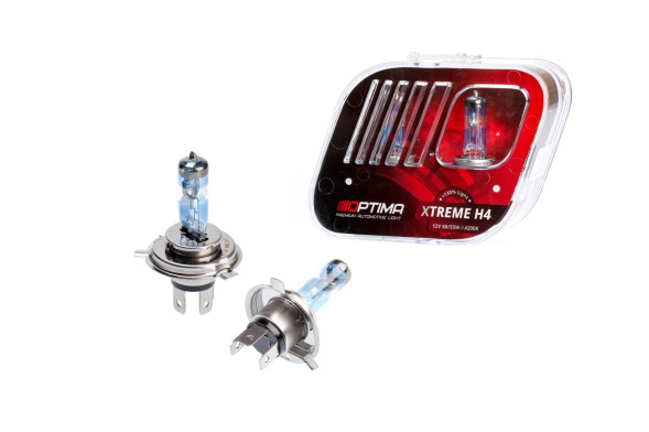Галогенные лампы Optima Xtreme H4 +130% light 4200K, 12V, 60/55W БЕЗ ГАРАНТИИ