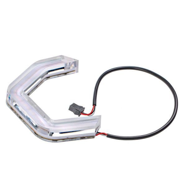 ДХО Angel Eye B1 RUNNING G-STYLE White + Yellow, 12V, комплект 4 полукольца.