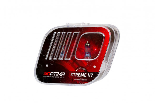 Галогенные лампы Optima Xtreme H7 +130% light 4200K, 12V, 55W БЕЗ ГАРАНТИИ